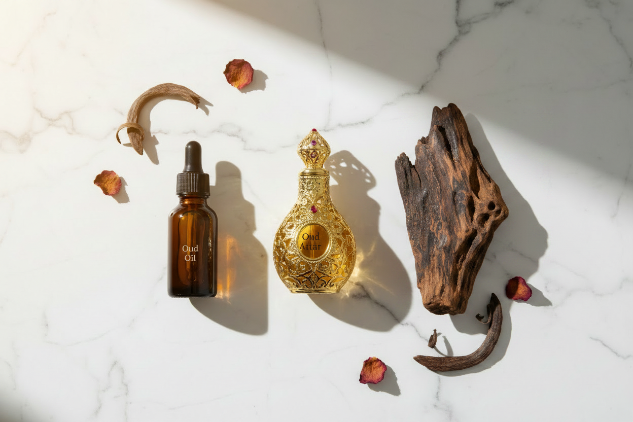 Oud Oil vs Oud Attar vs Oud Wood: What's the Difference?